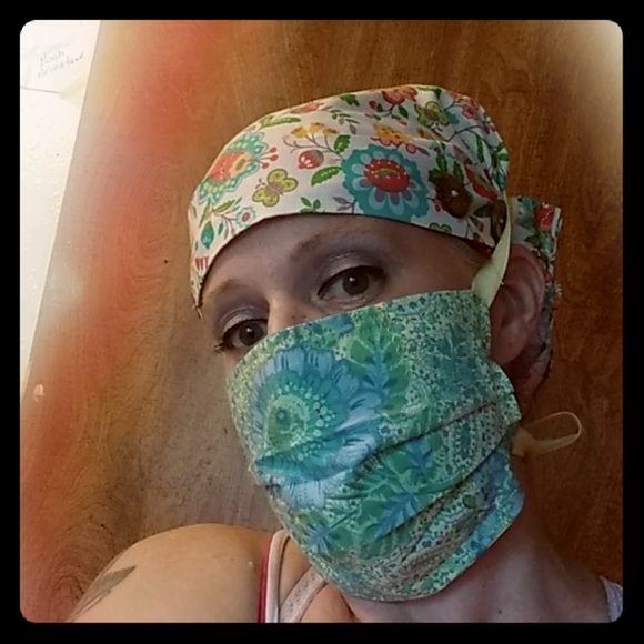 Scrub cap and face mask - Picture 1 of 1